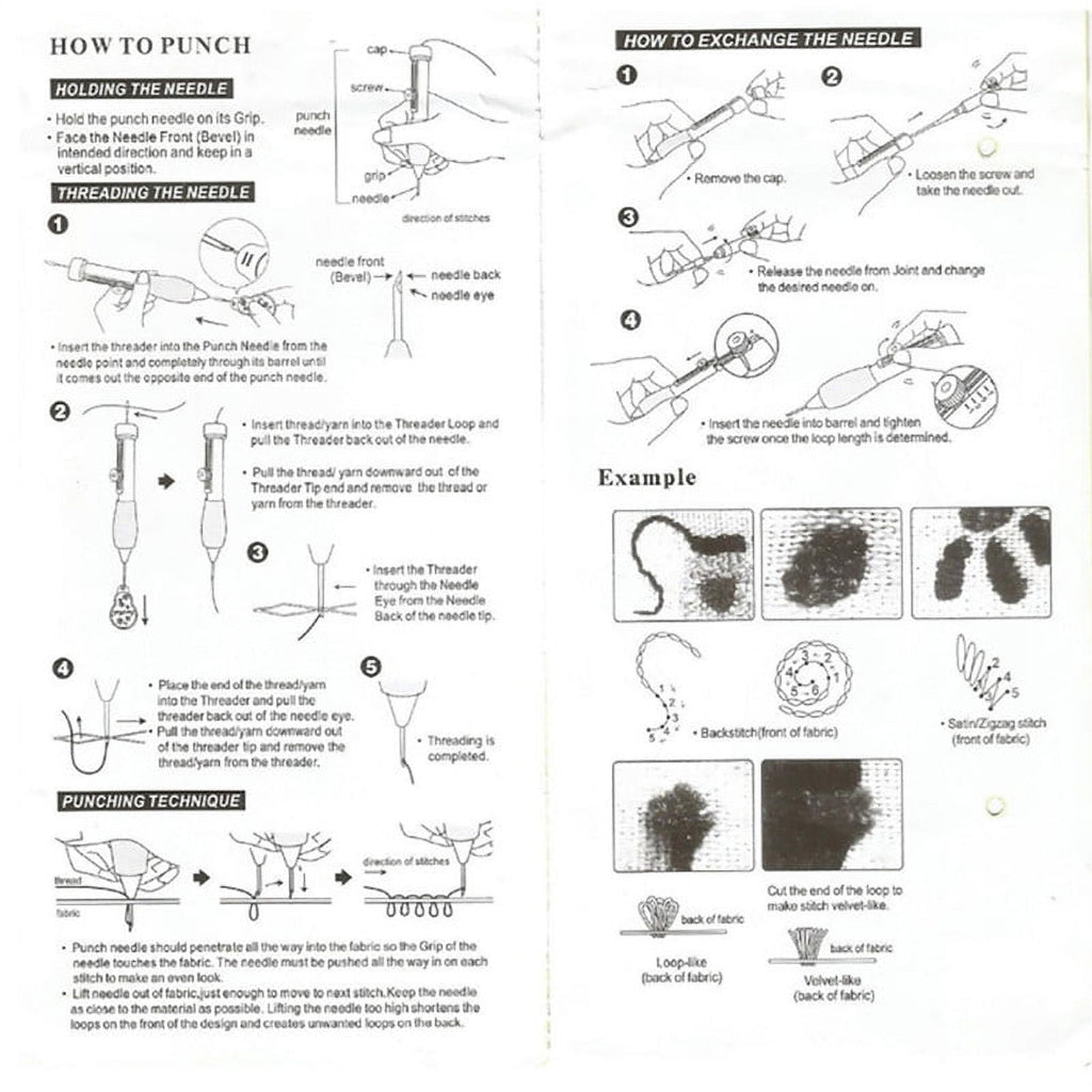 Magic Embroidery Pen Punch Needles, Embroidery Pen Set,Embroidery Patt