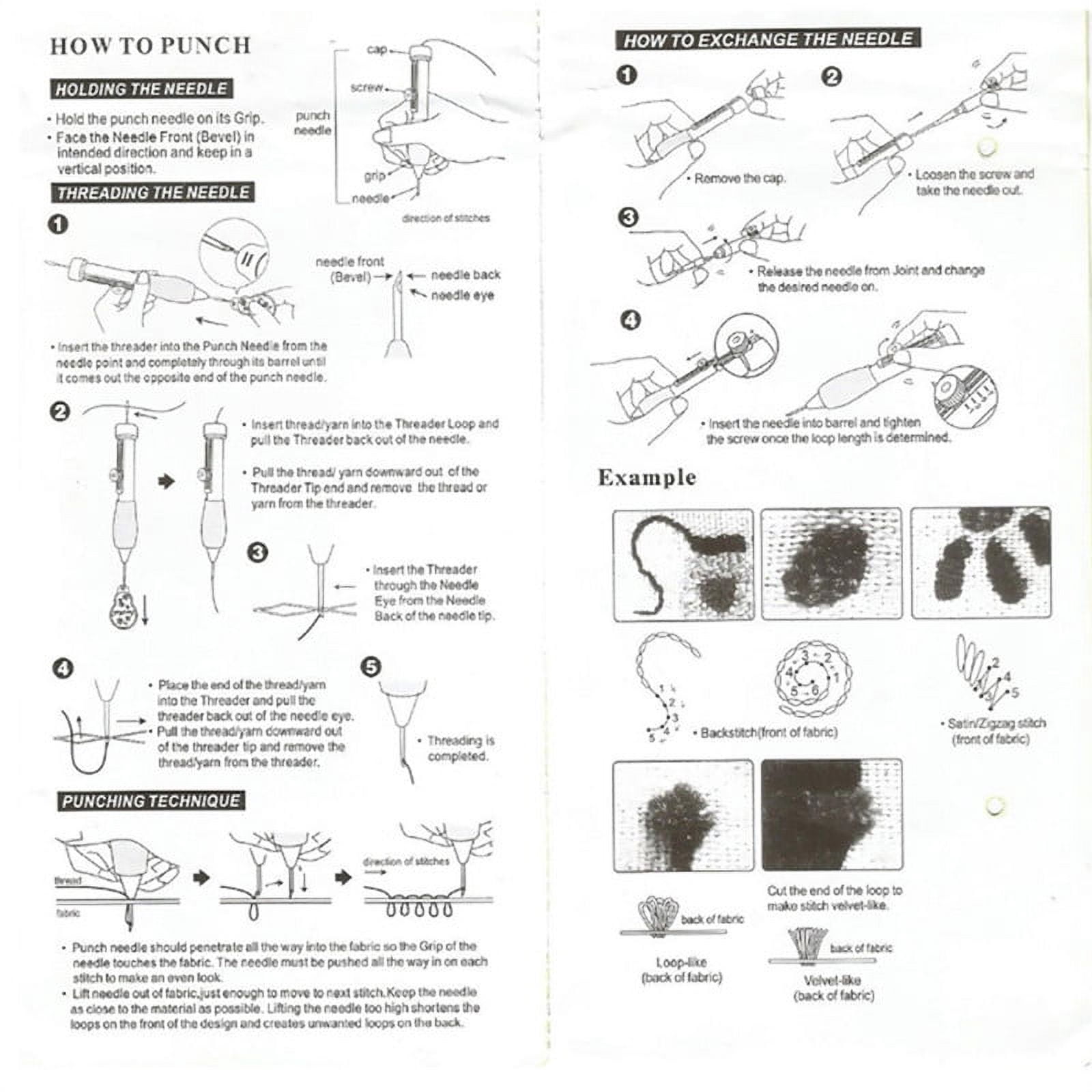 Magic Embroidery Pen Punch Needles, Embroidery Pen Set,Embroidery Patt