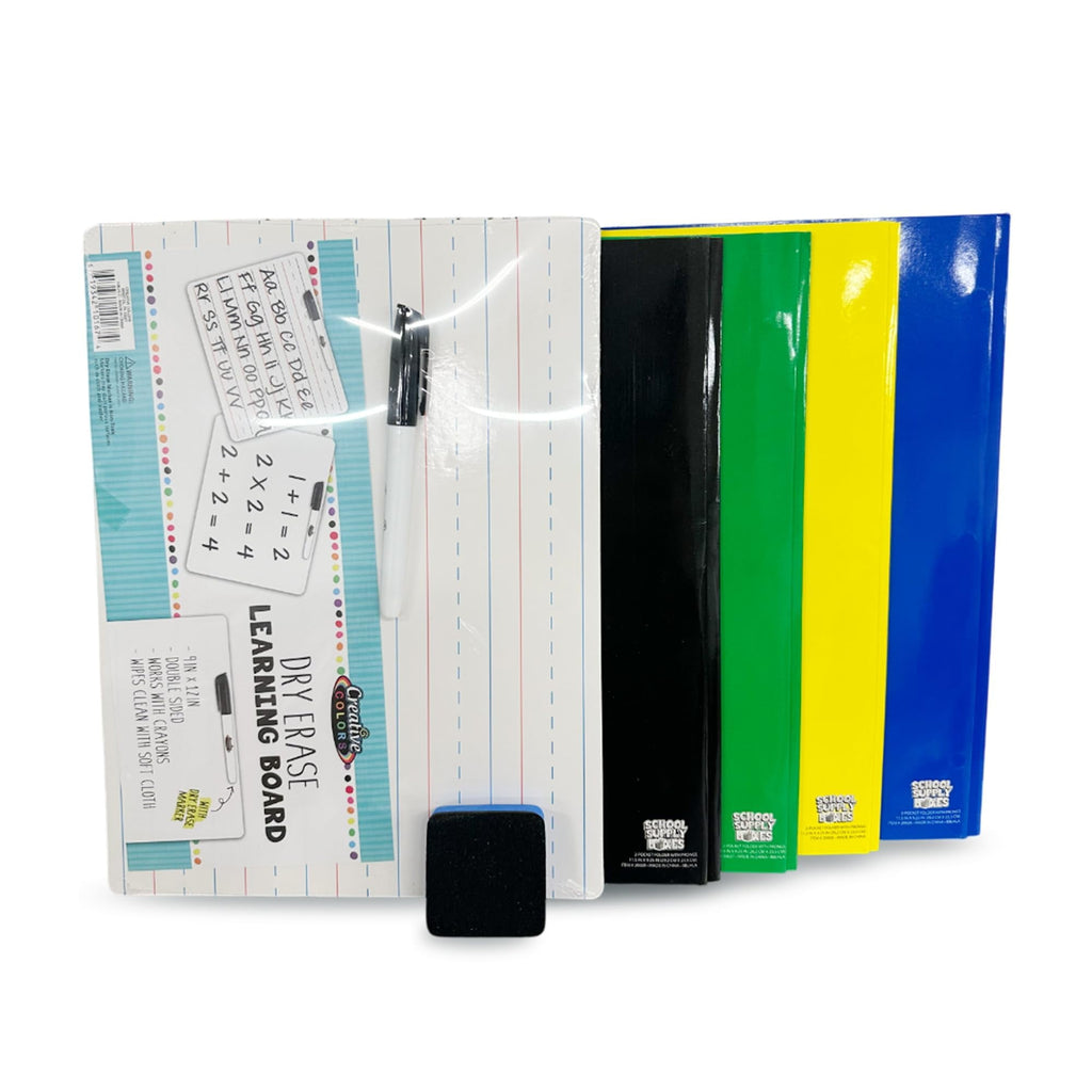 School Supply Boxes | Lapboard Case (4 Boxes) | Back to School Essenti