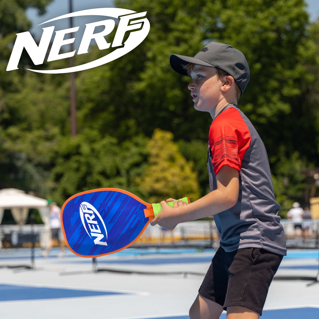 NERF 2 Player Pickleball Paddle Set - Youth Pickleball - (2) Wooden Pa