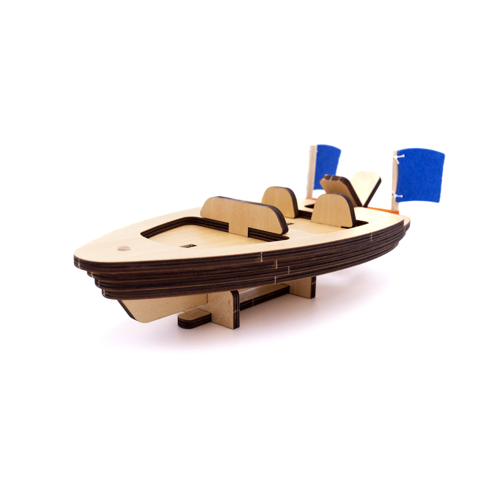 Jimmy's Workshop, Kids DIY 13+ Piece, Speedboat Beginner Woodworking S