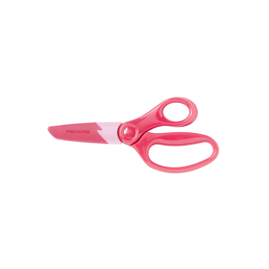 Fiskars 5 Inch Pointed Kids Scissor Ages 4-7, Pink