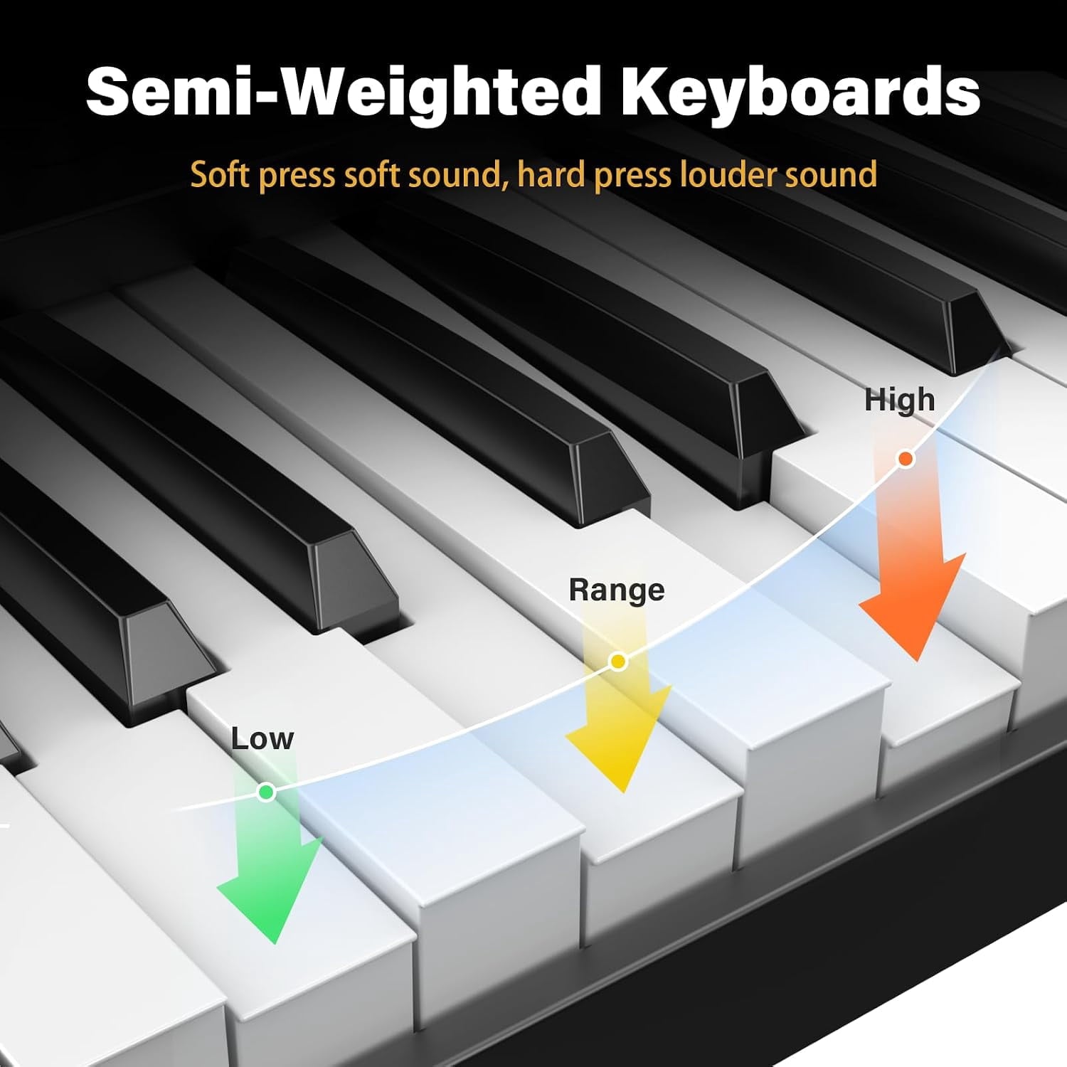 88-Key Foldable Digital Piano Keyboard with Portable Carrying Bag –