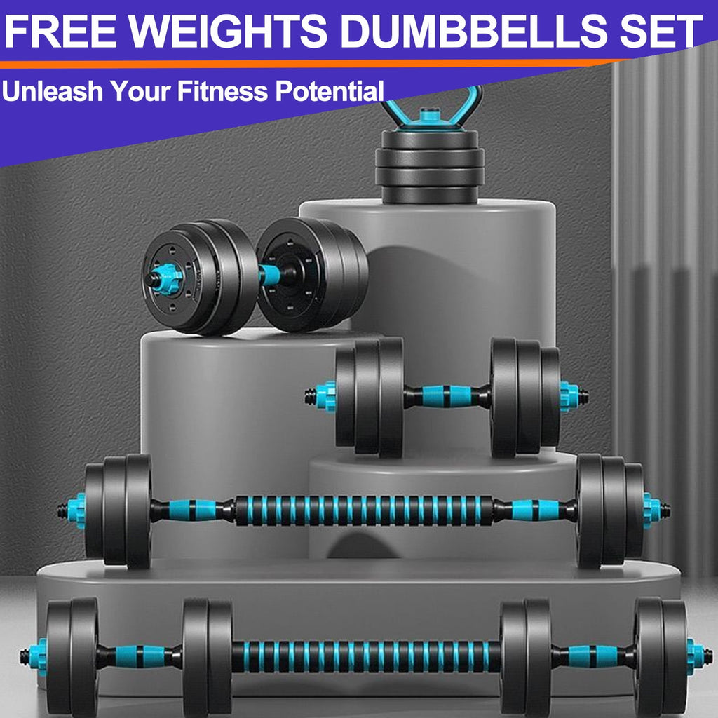 Adjustable Dumbbells, 45LBS 4-in-1 Portable Changeable Dumbbell, Kettl