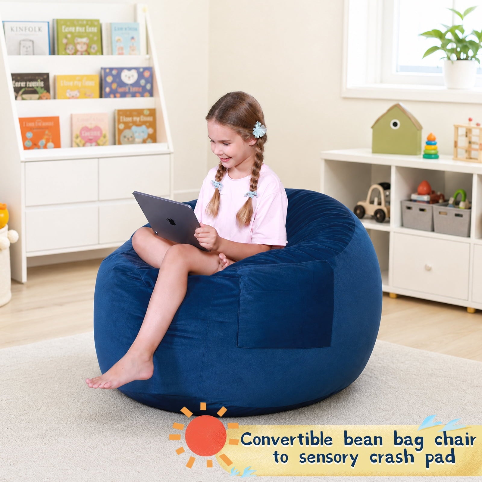 Bean Bag Chair and Sensory Crash Pad