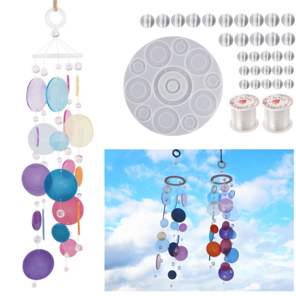 Wind Chime Silicone Mold Kit Casting Resin Epoxy Mould DIY Art Craft M