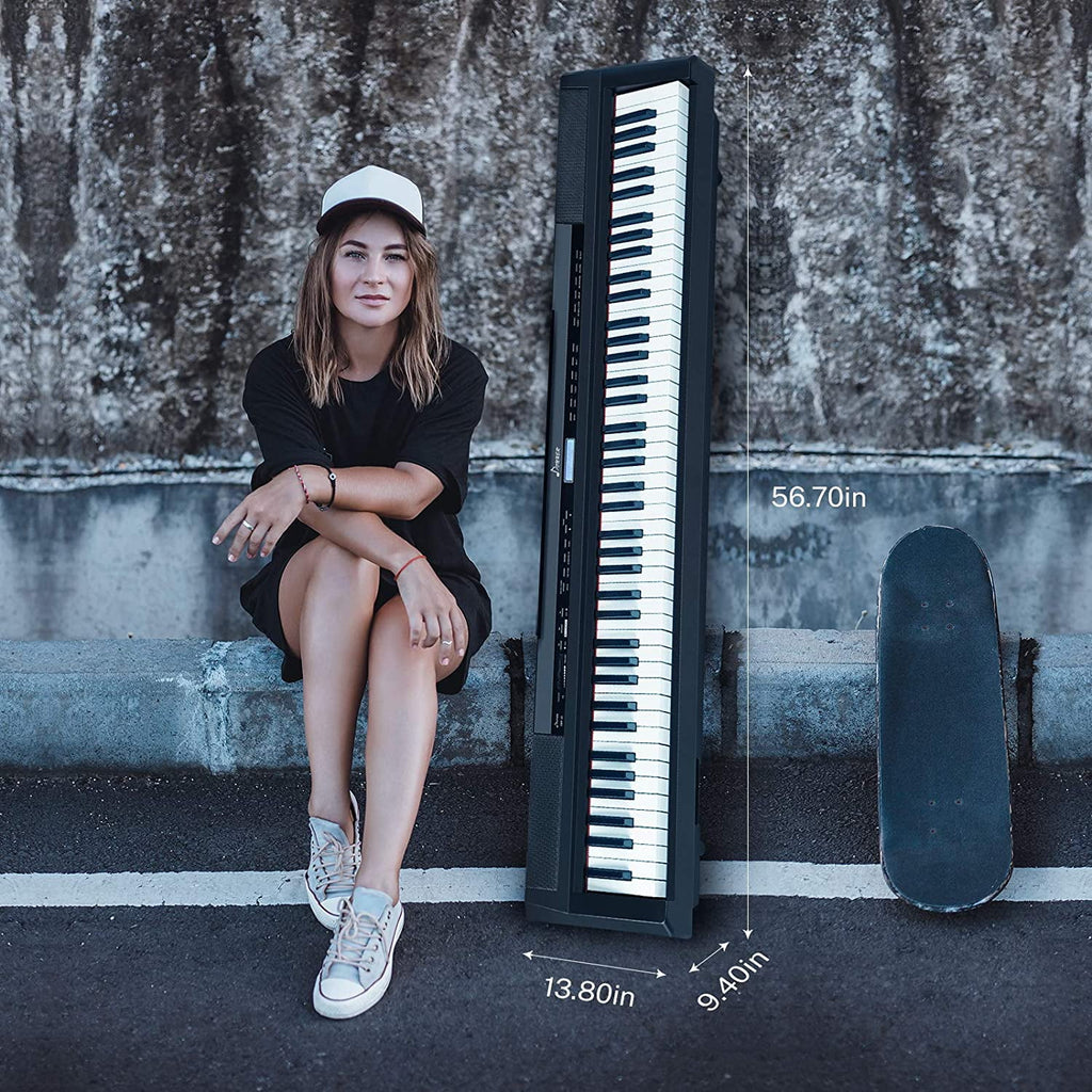 Donner DEP-20 Beginner Digital Piano 88 Keys Full Size Weighted Keyboa
