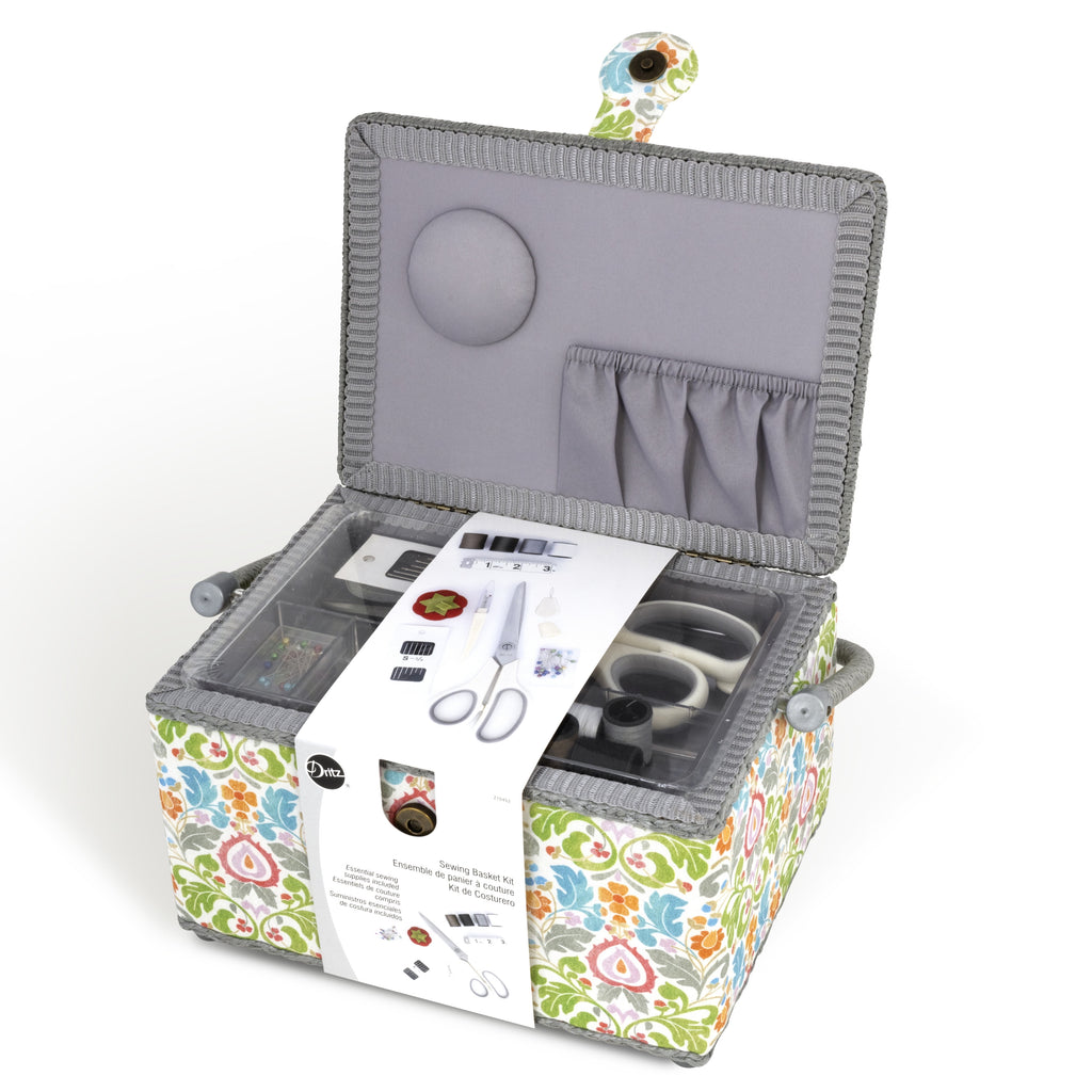 Dritz Essential Sewing Basket Kit, Medium