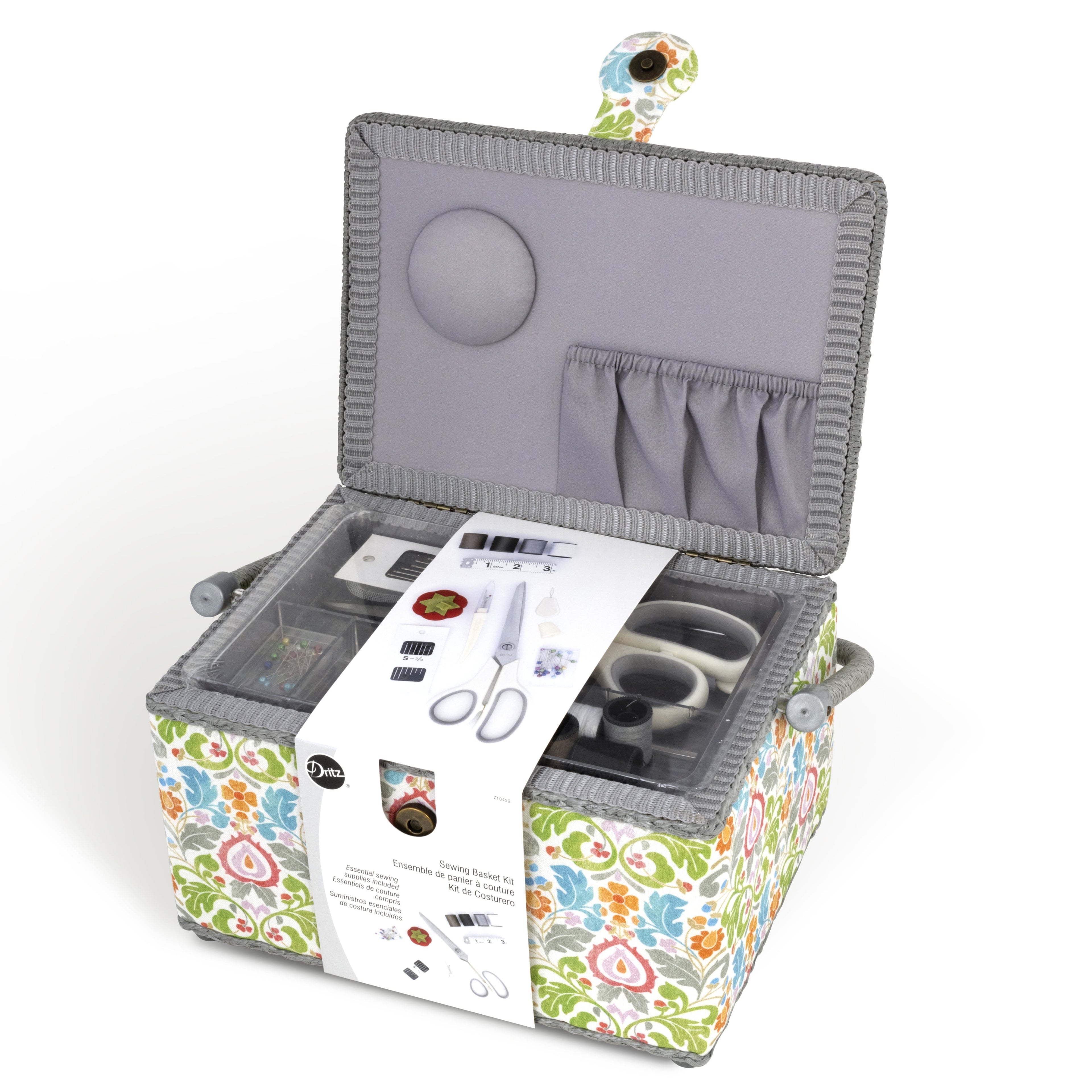 Dritz Essential Sewing Basket Kit, Medium