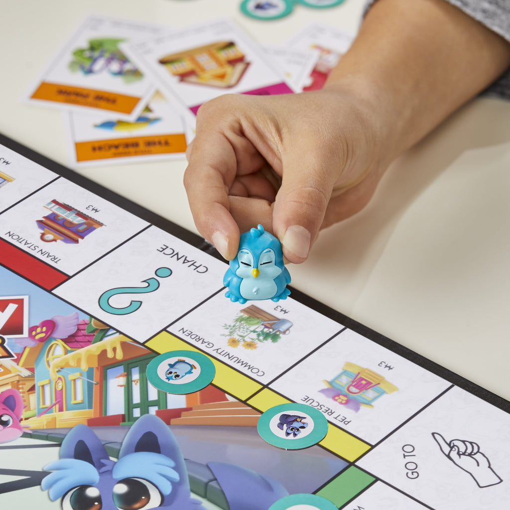 Monopoly Junior Board Game, 2-Sided Gameboard, 2 Games in 1 for Kids,