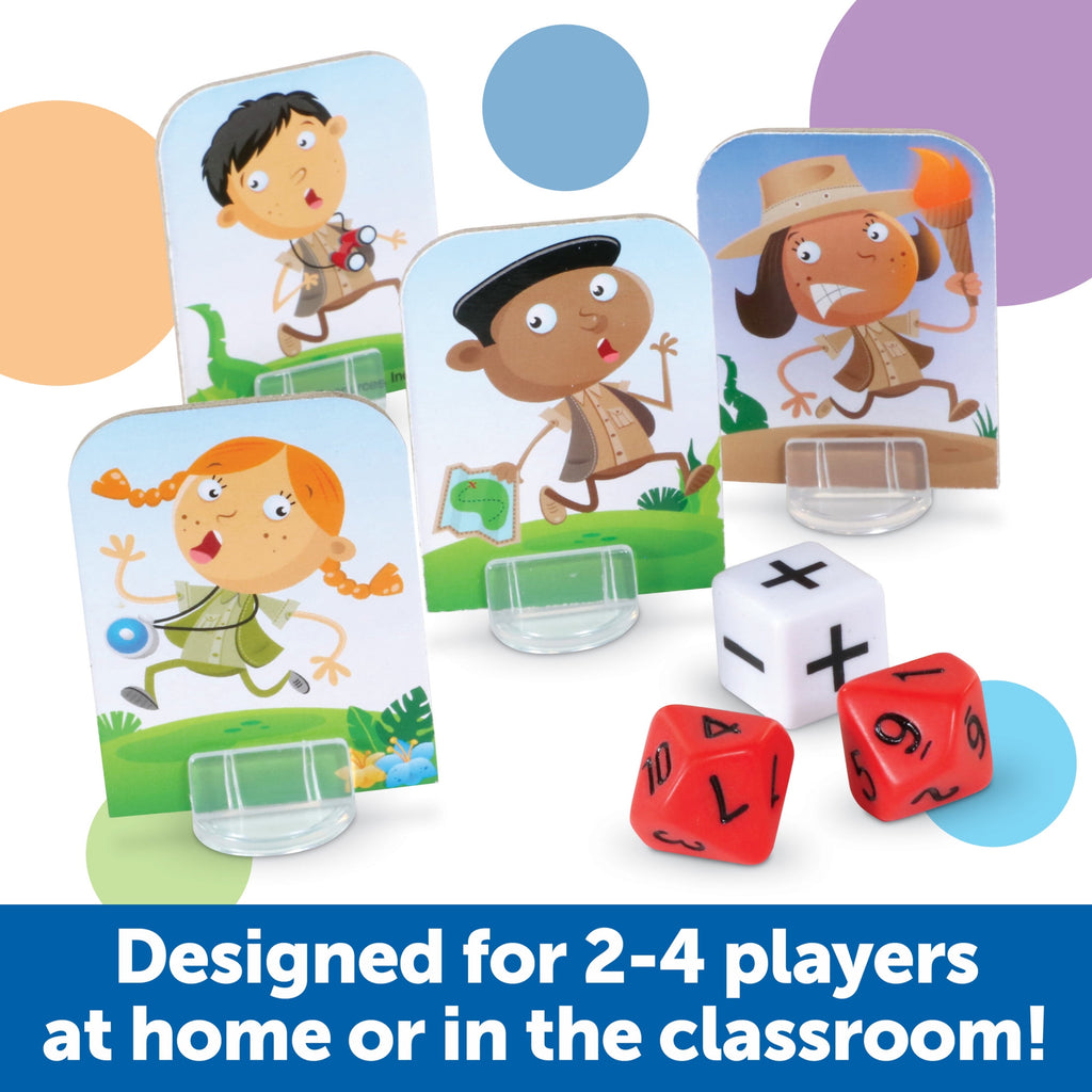Learning Resources Math Island Addition & Subtraction Game , Board Gam