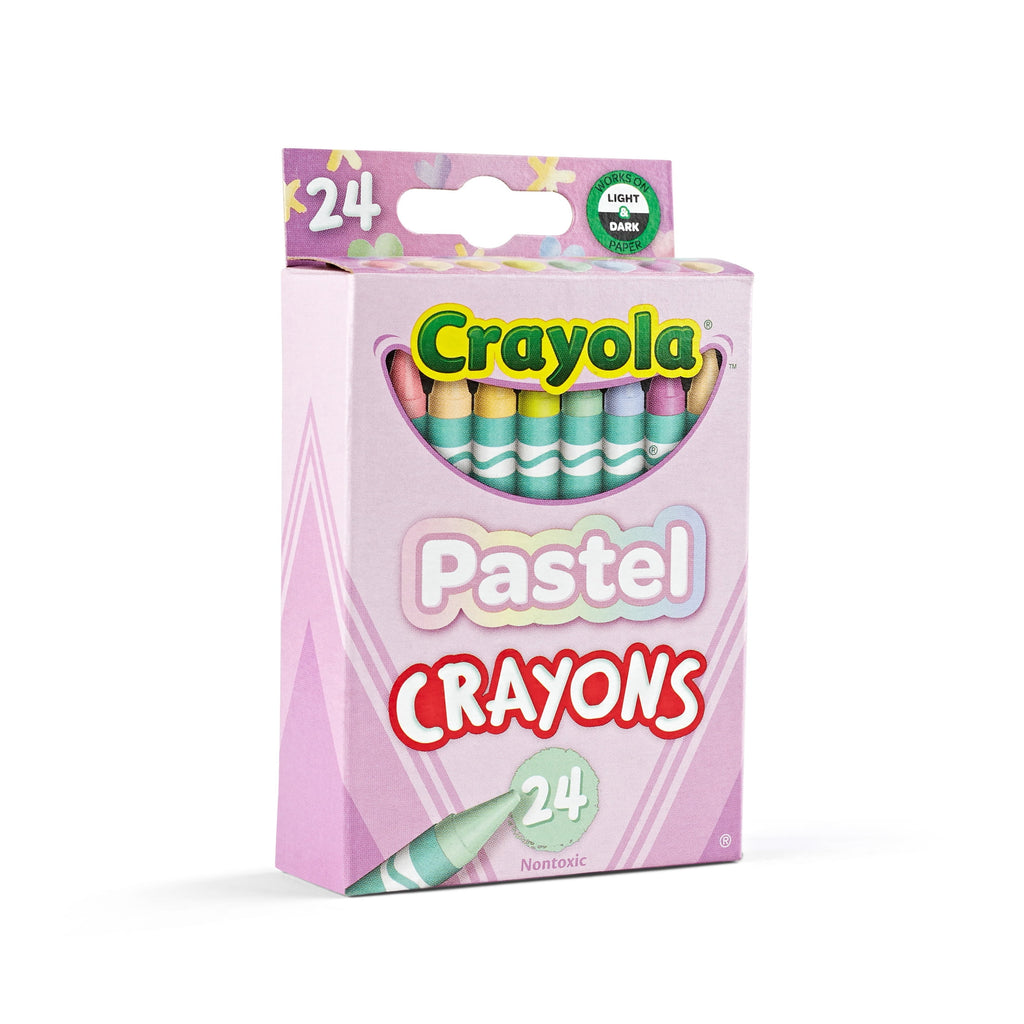 Crayola 24 Ct Pastel Crayons, School Supplies, Art Supplies, Creative