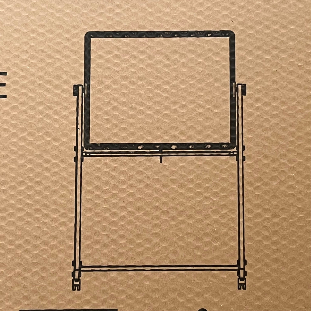 BELNICK (2 Boxes) Mobile Dry Erase Board Sz 50"W x 34"H White