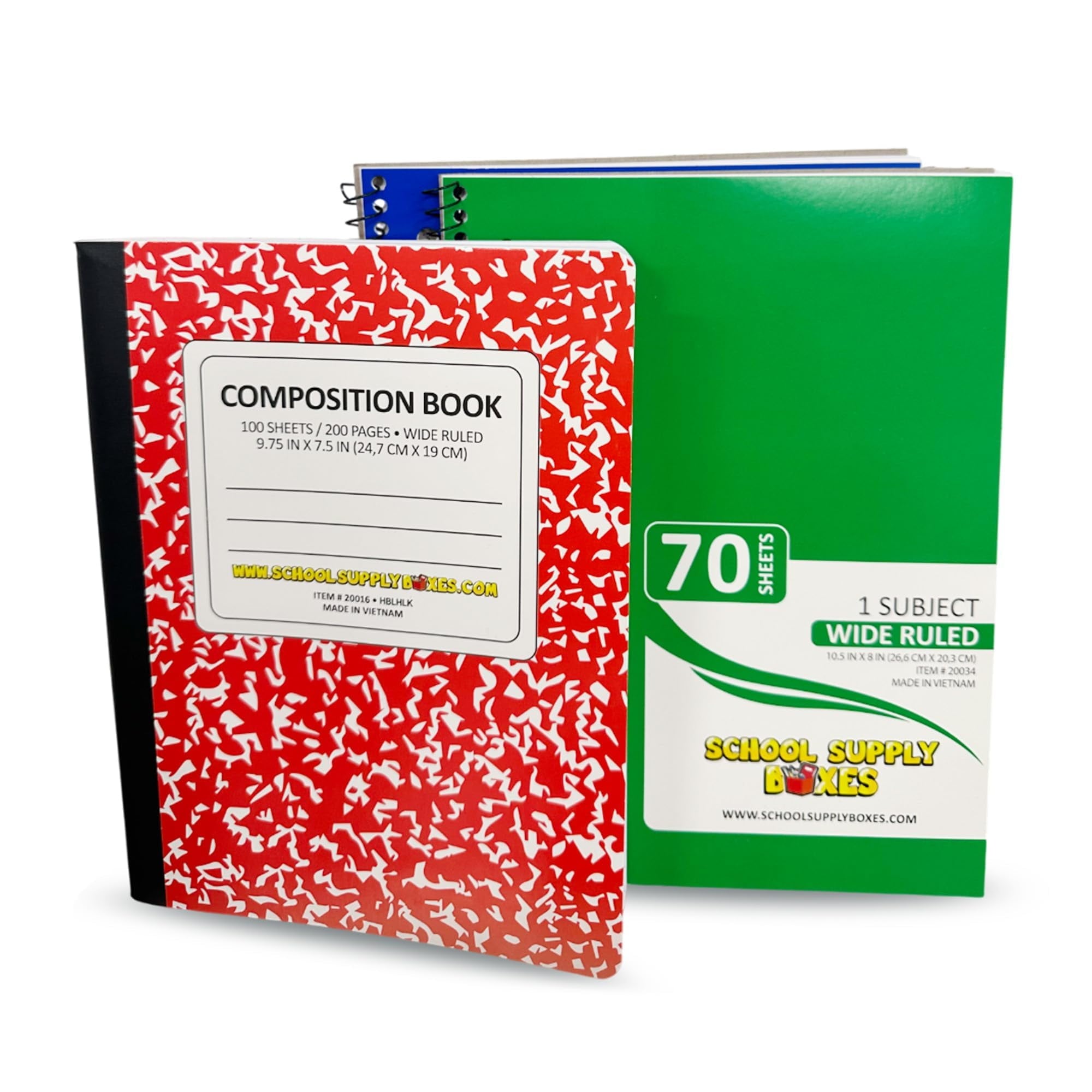 School Supply Boxes | Lapboard Case (4 Boxes) | Back to School Essenti