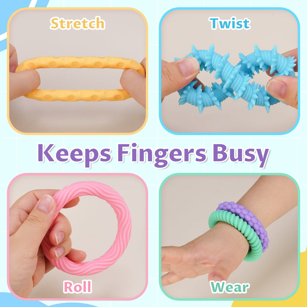 5-Pack Stretchy Bracelet Fidget