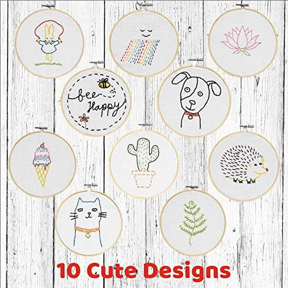 CraftLab Kids Embroidery Kit for Beginners, Kids Craft Starter Kit Gif