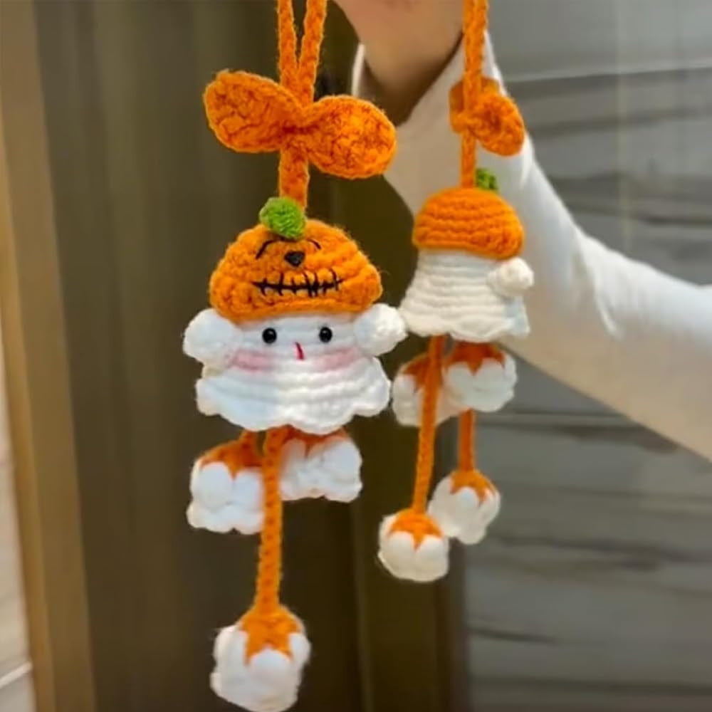 OEFNTAC Crochet Kit DIY Witch Ghost Crochet Kit Halloween DIY Set Hand