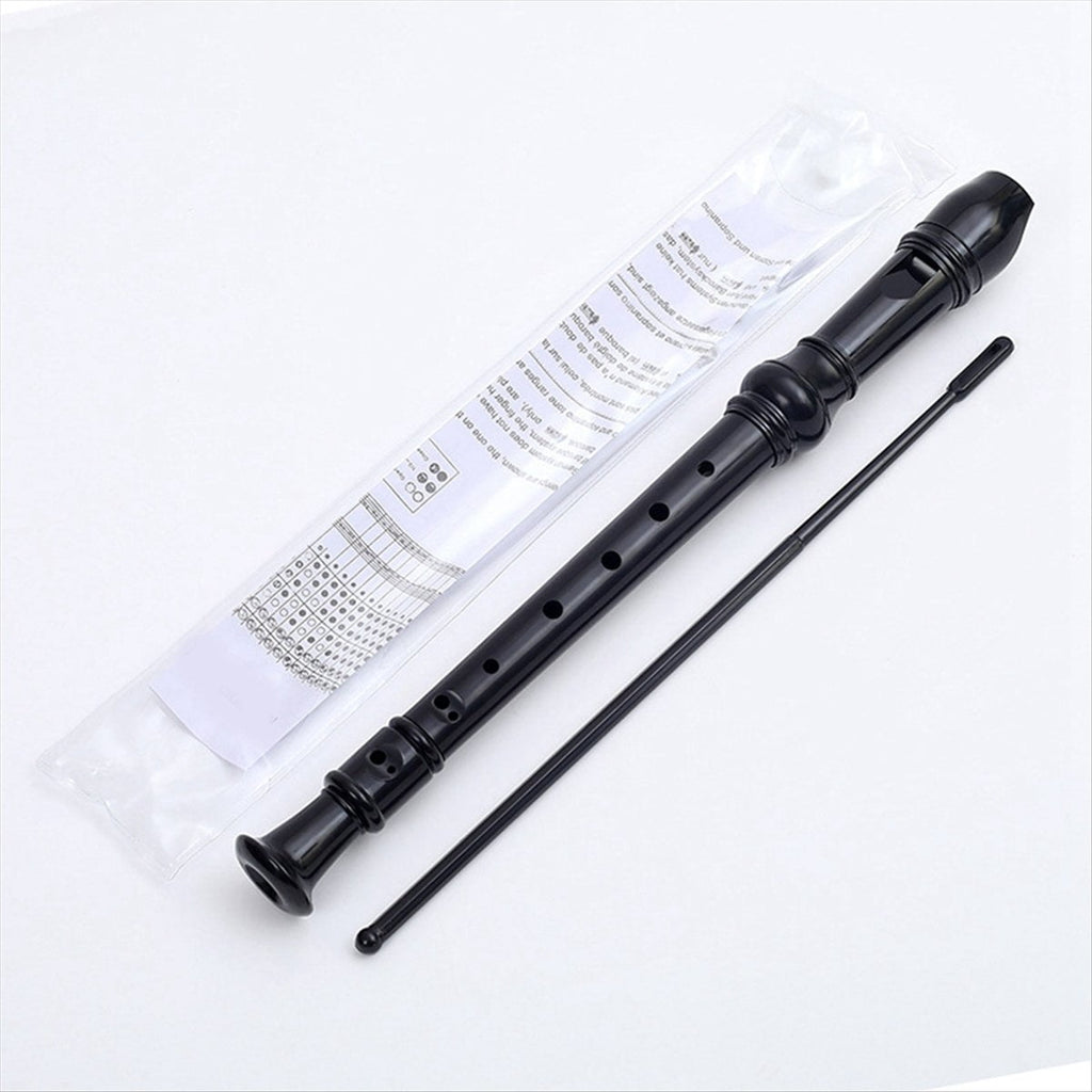 -8 Holes Soprano Recorder with Cleaning Rod, German Style C Key Record