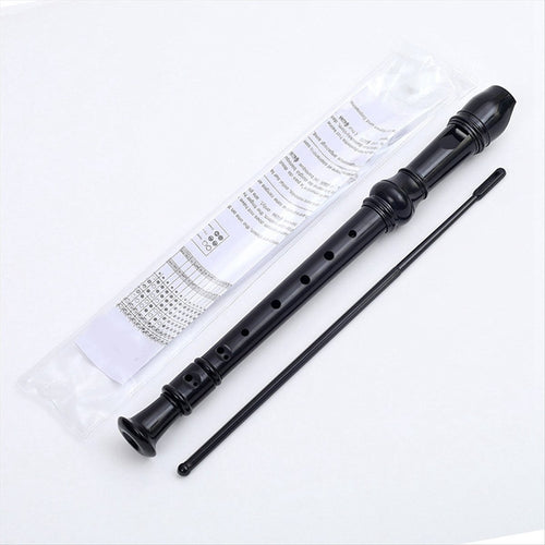 -8 Holes Soprano Recorder with Cleaning Rod, German Style C Key Record