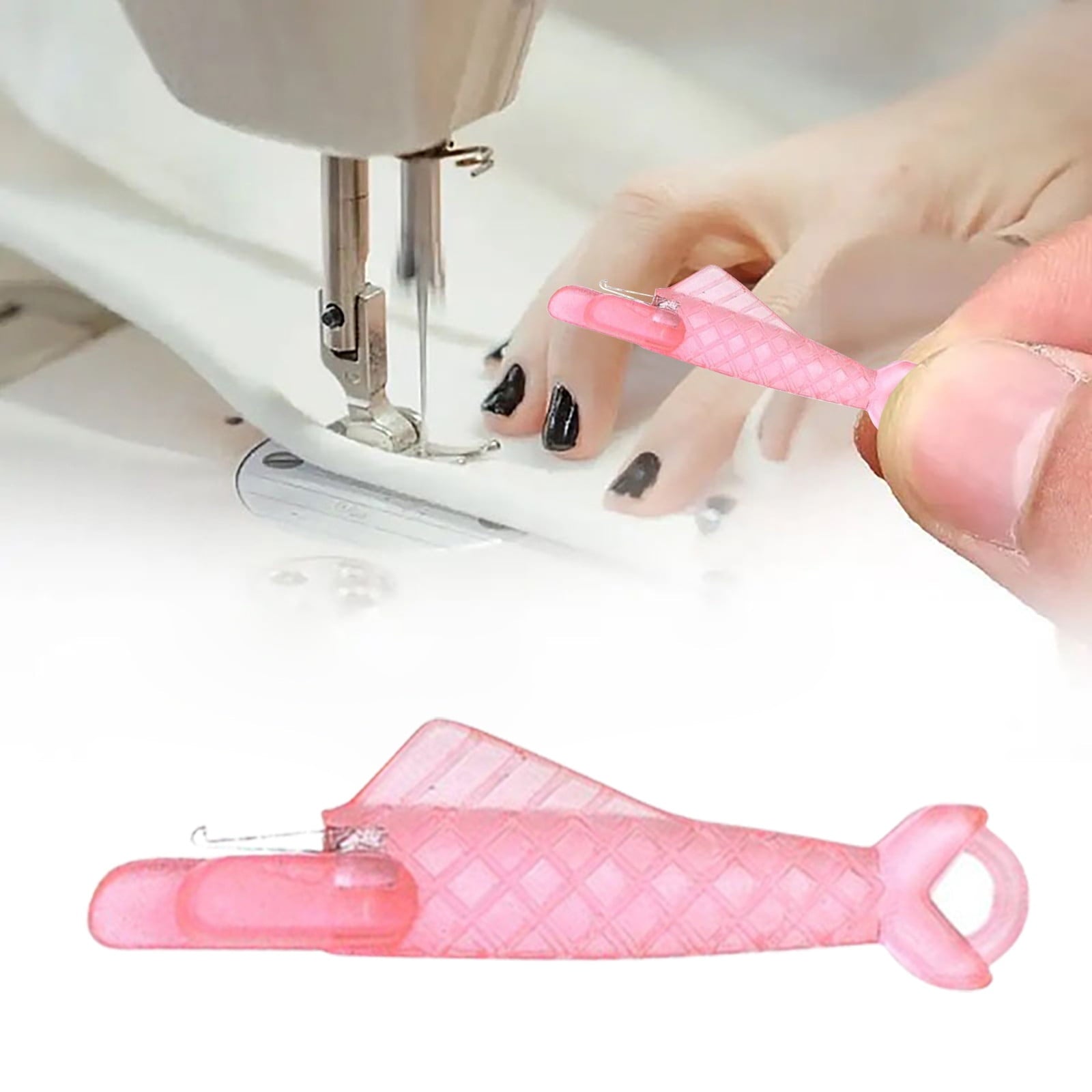 Vadktai Needle Threader, 20 Pcs Fish Type Sewing Machine Automatic, Se