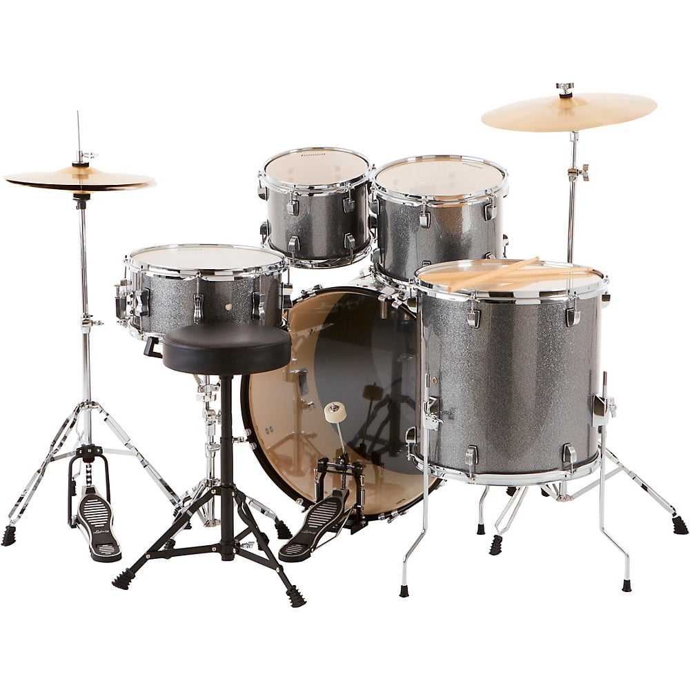 Ludwig Backbeat Complete 5-Piece Drum Set with Hardware and Cymbals, M