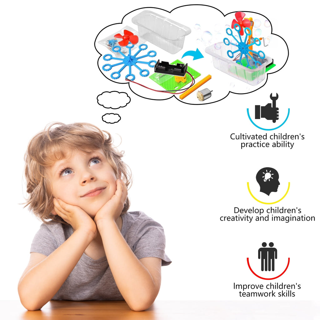 STEM Robotics Science Kit, Electronic Motor Robot Craft for Kids Age 8