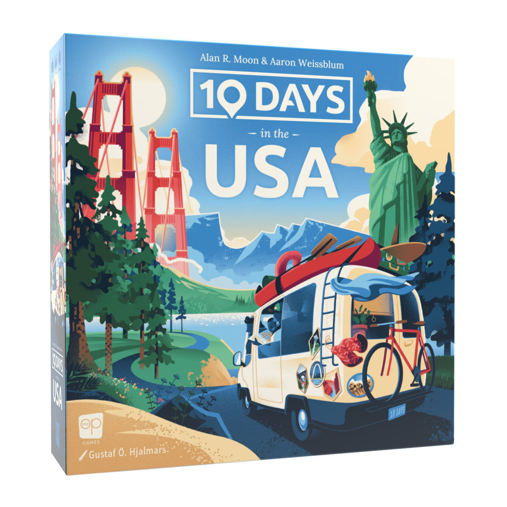 10 Days in The USA, Family Road Trip Board Game for All Ages, Designed