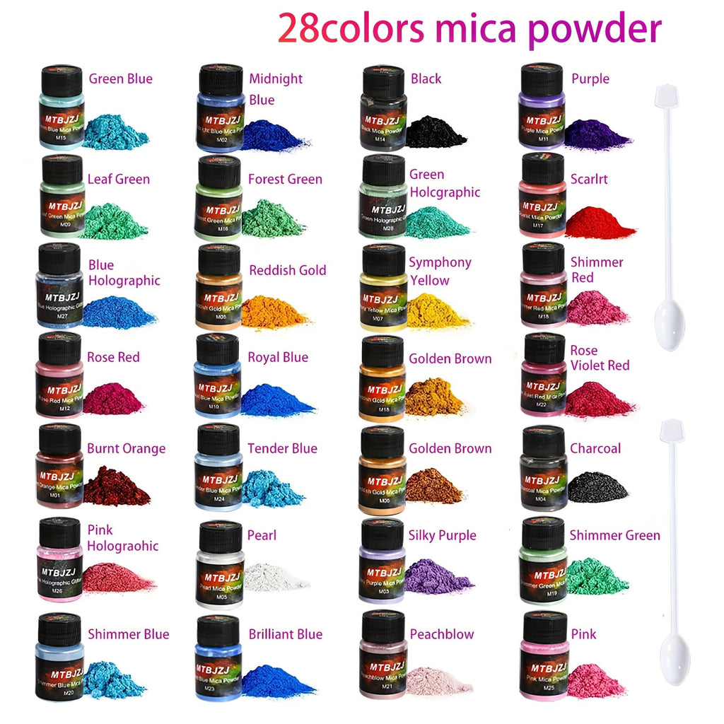 28-Color Mica Powder Set