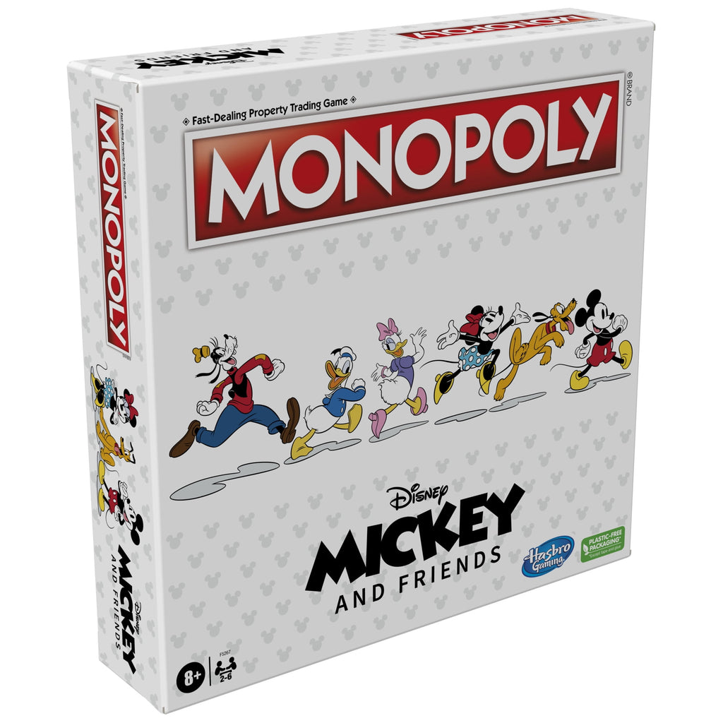 Monopoly Disney Mickey and Friends Edition Board Game for kids and Fam