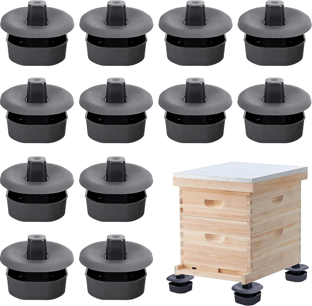 12 Pcs Plastic Beehive Stands Base Beekeeping Hive Support Tools Outdo
