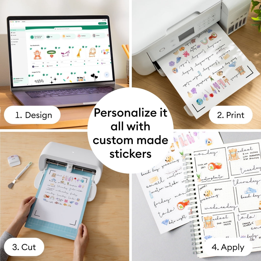 Cricut Joy Xtra Cutting Machine with Printable Sticker Paper & Vinyl B
