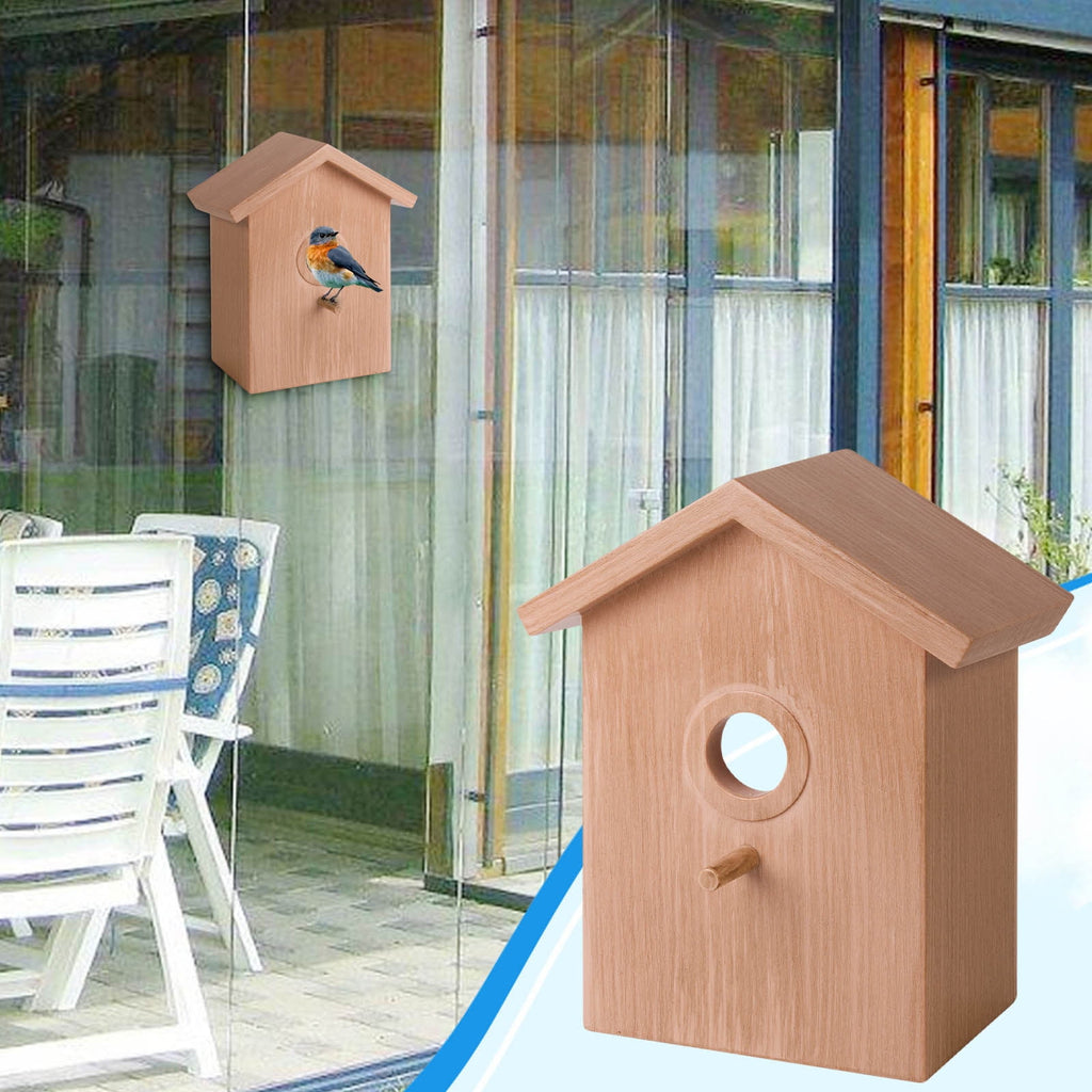 Window Birdhouse Paint Kit, DIY Clear Bird House With Suction Cups, Wo