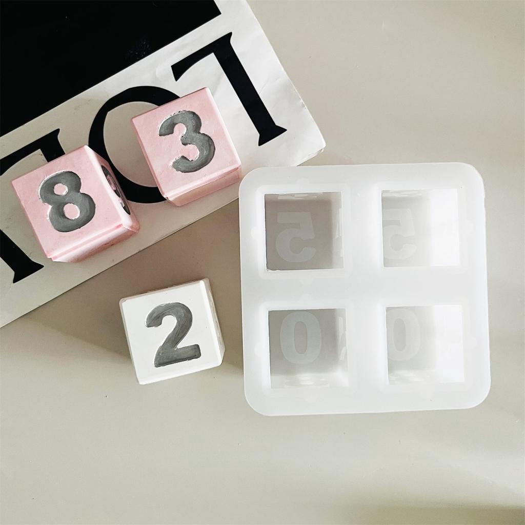 HILOGEL Epoxy Resin Silicone Molds for Making Block Calendar, Dices, C