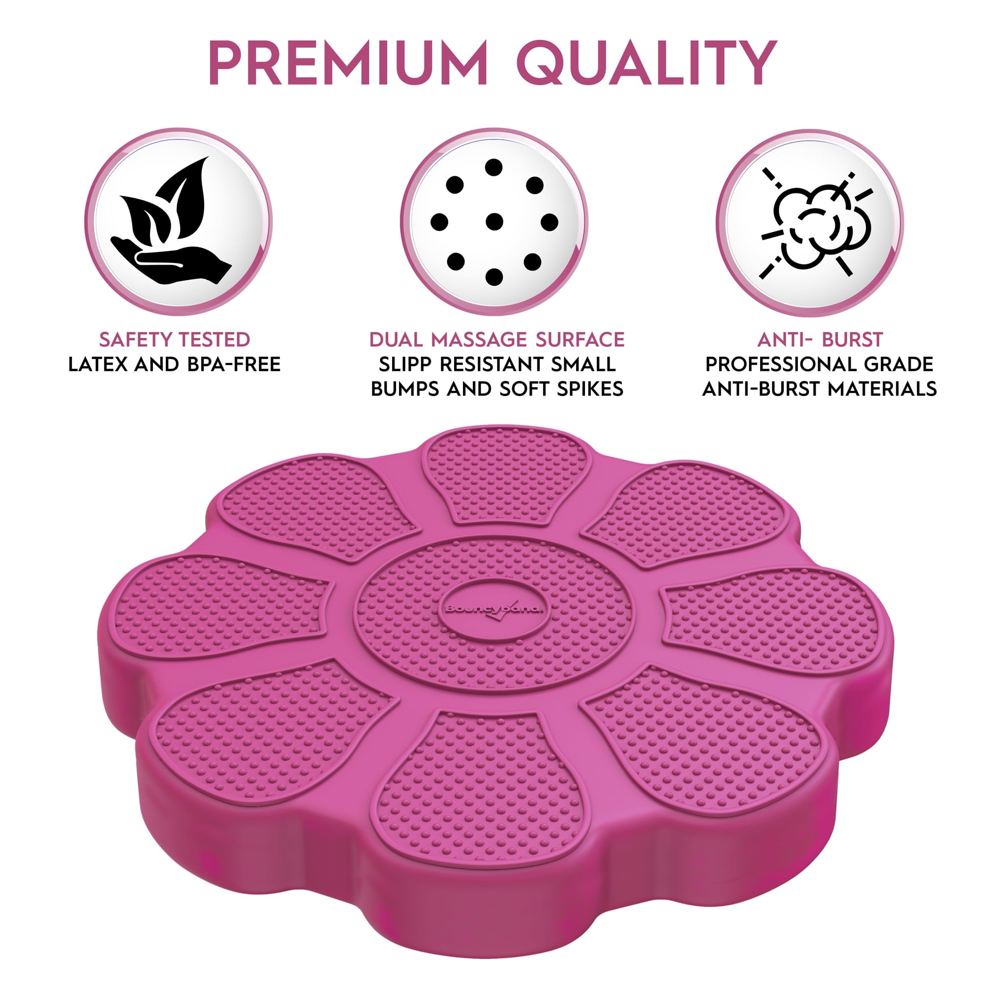 Wiggle Seat Sensory Cushion - rose, flower