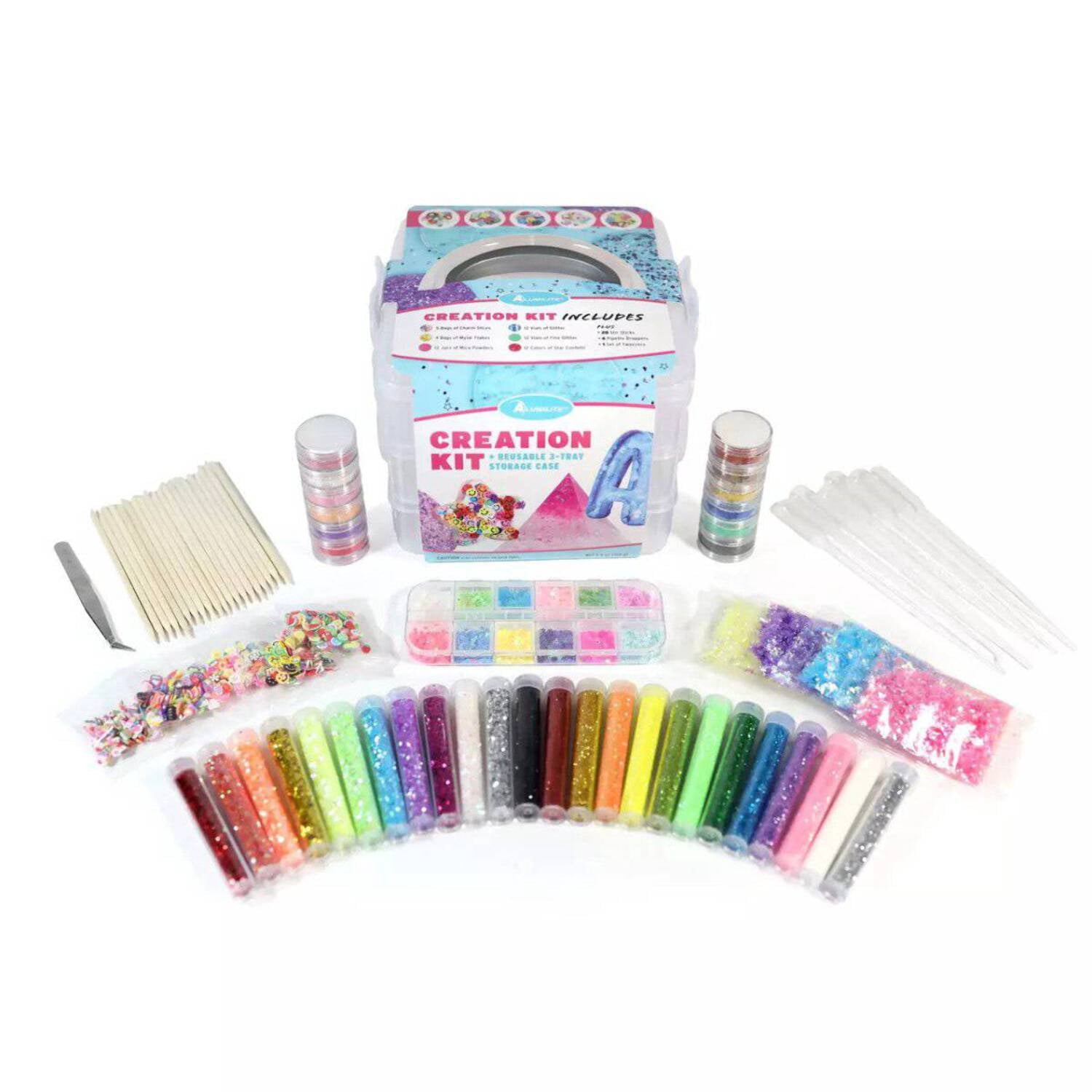 Alumilite Creation Kit 84 Piece Resin Craft Kit for Beginners with Mic