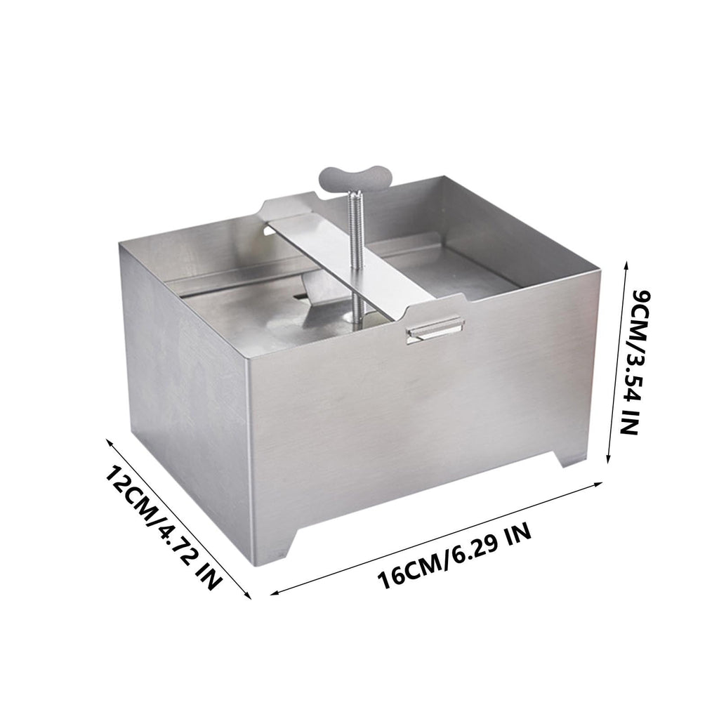 Stainless Steel Paneer Press with Adjustable Pressure and Drip Tray fo