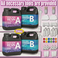 156Oz Super Clear Epoxy Resin Kit - Bubble Free, Anti-Yellowing, Self-