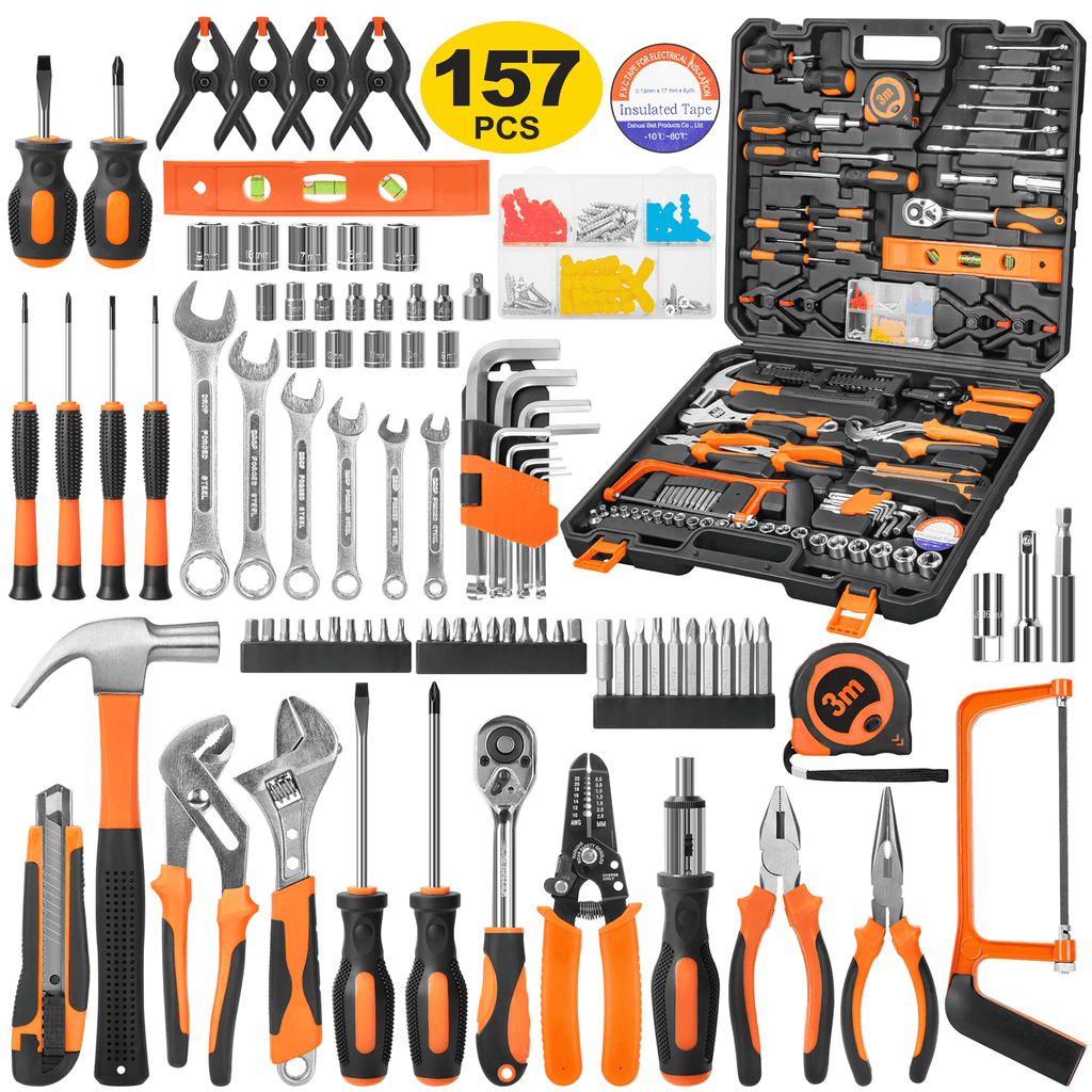 Cshidworld 171 Piece Socket Wrench Auto Repair Tool Combination Packag