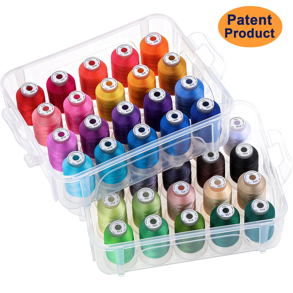 New brothread 40 Colors 500m Embroidery Machine Thread with Plastic St