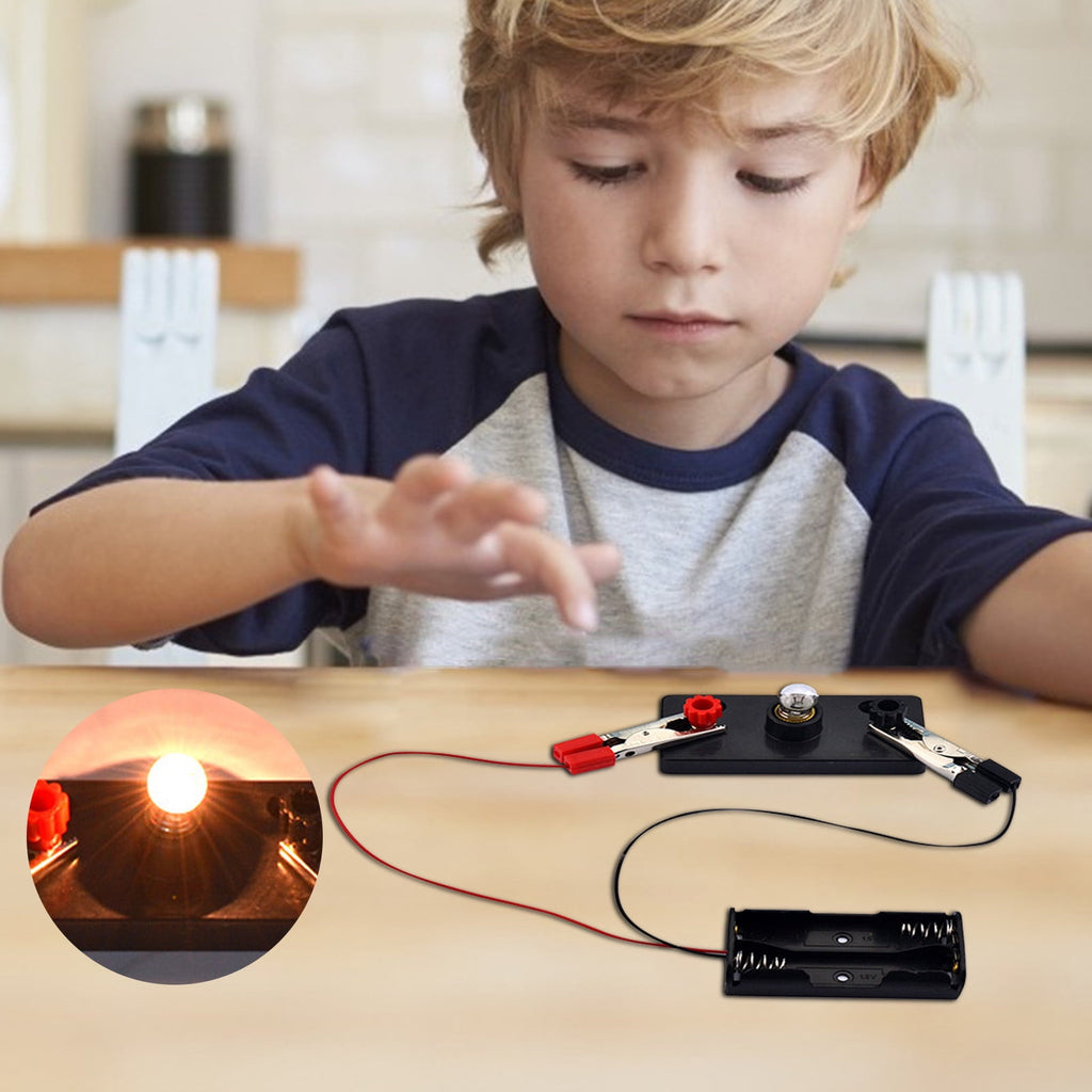 Elainilye Electric Circuit Bulb Kit Educational Montessori Learning Ki