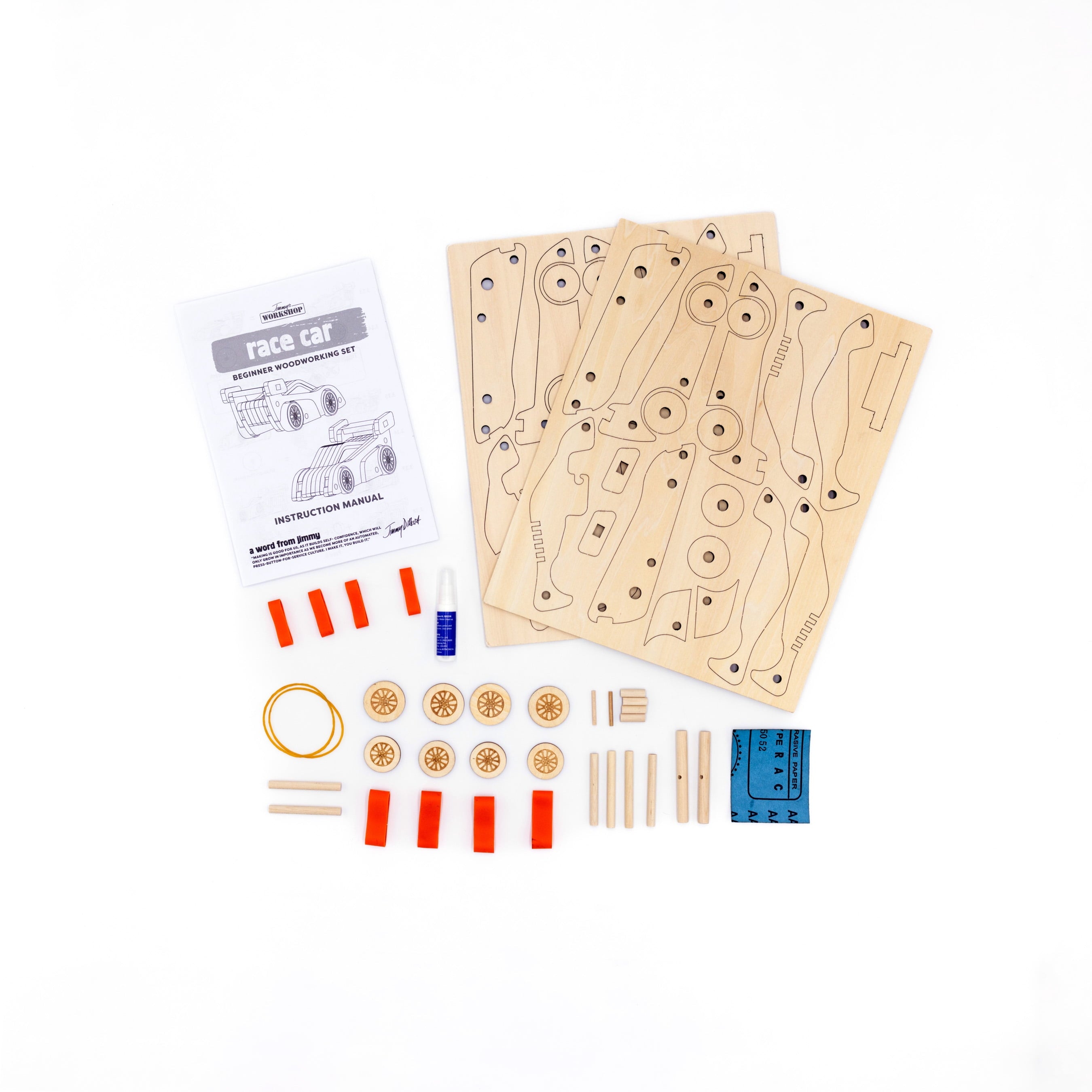 Jimmy's Workshop Racecar Beginner Woodworking Set