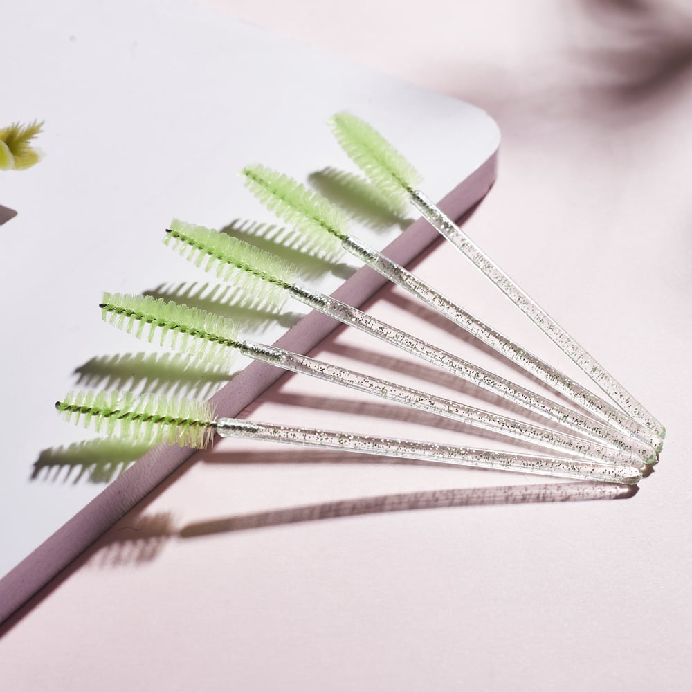 kikARU 200PCS Disposable Mascara Brush Set with crystal rod for Essent