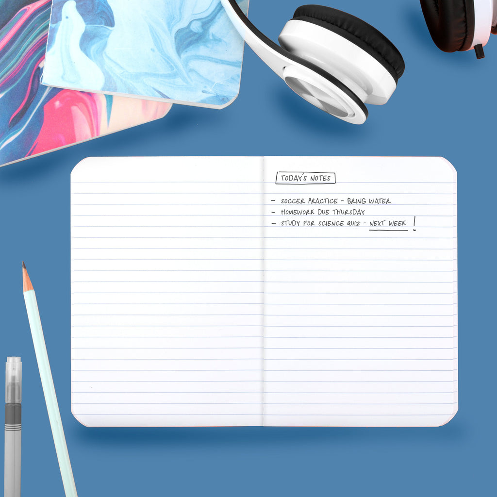 Five Star Fashion College Ruled Writing Notebook, 5" x 7", Biodome, Po