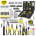 Cshidworld 171 Piece Socket Wrench Auto Repair Tool Combination Packag