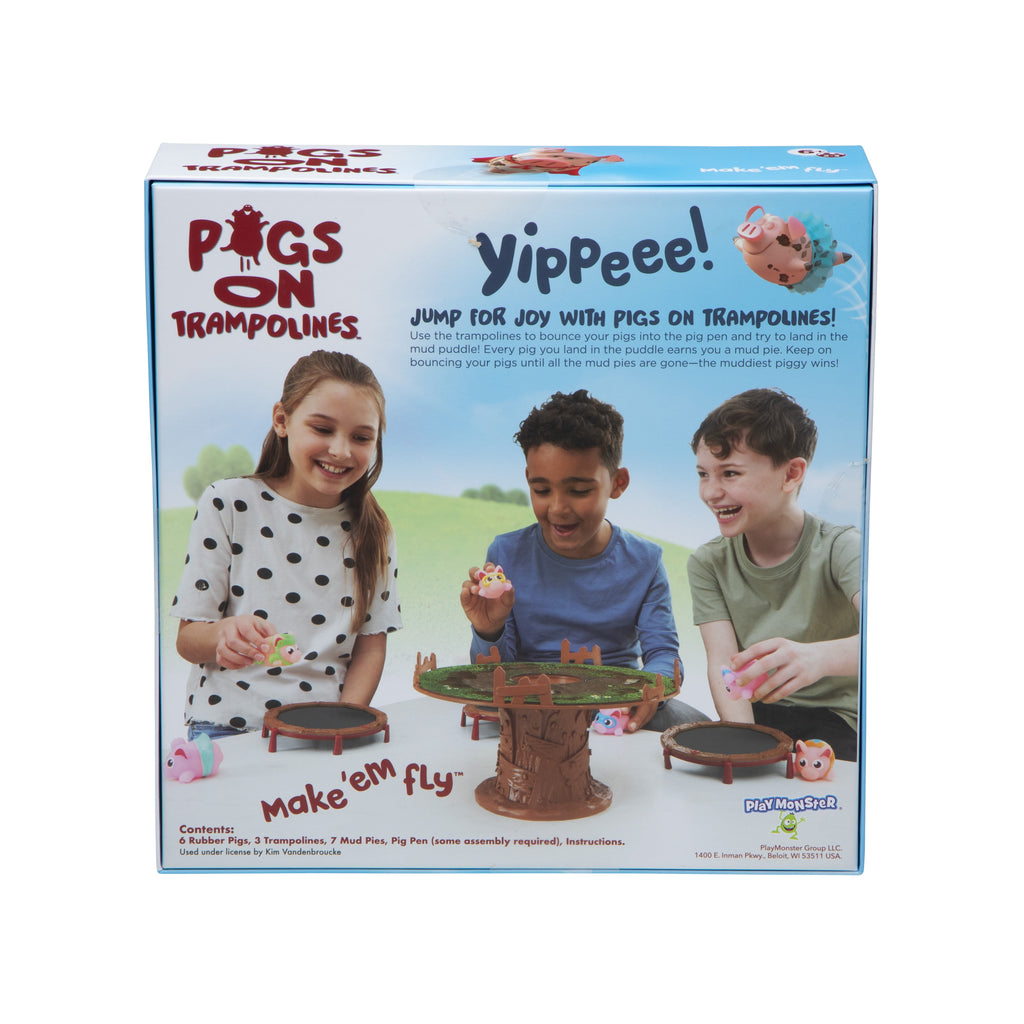 PlayMonster Pigs on Trampolines, Family Board Game, 2 to 3 Players, Ch