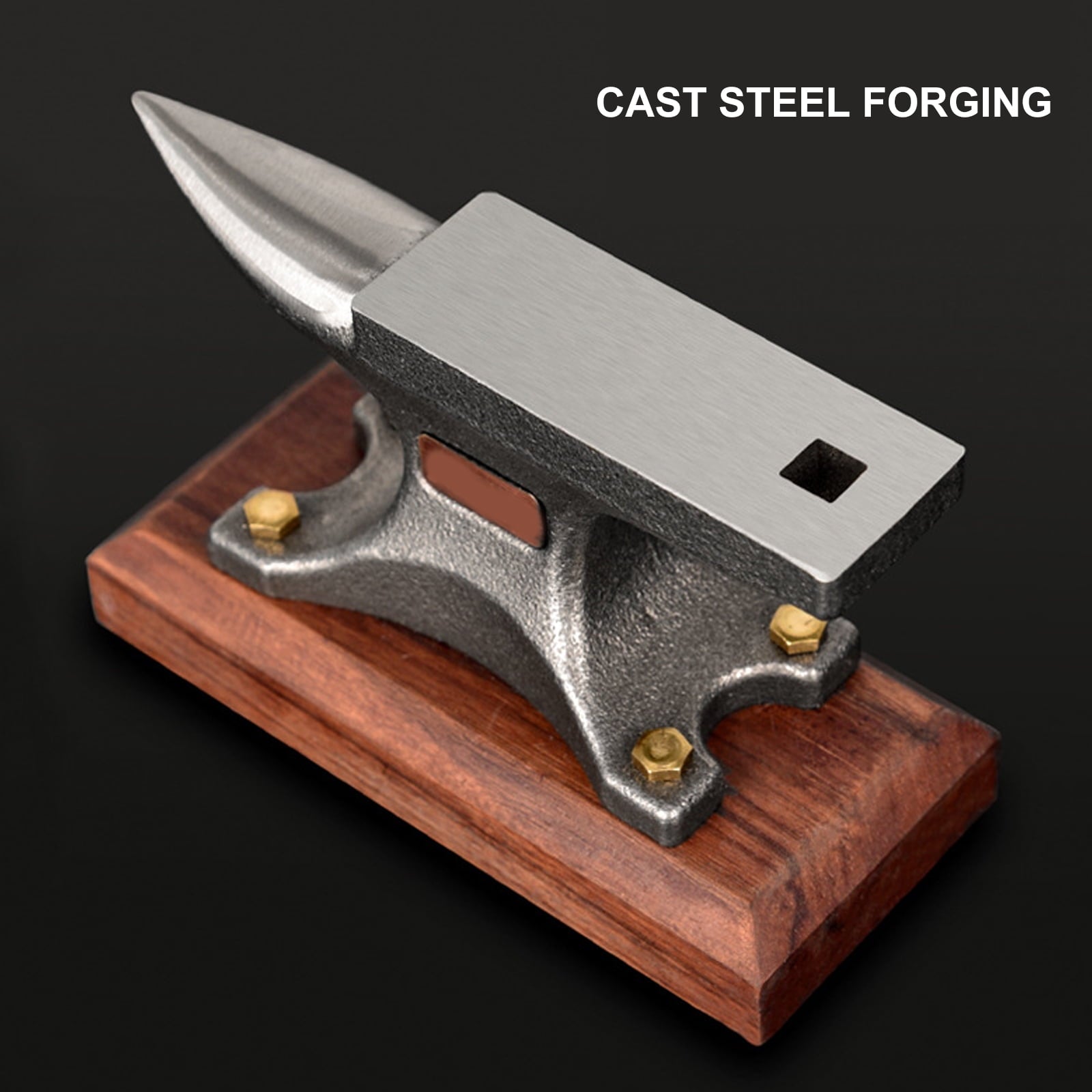 Carbon Steel Anvil Tool with Stable Base for Silversmithing, Blacksmit