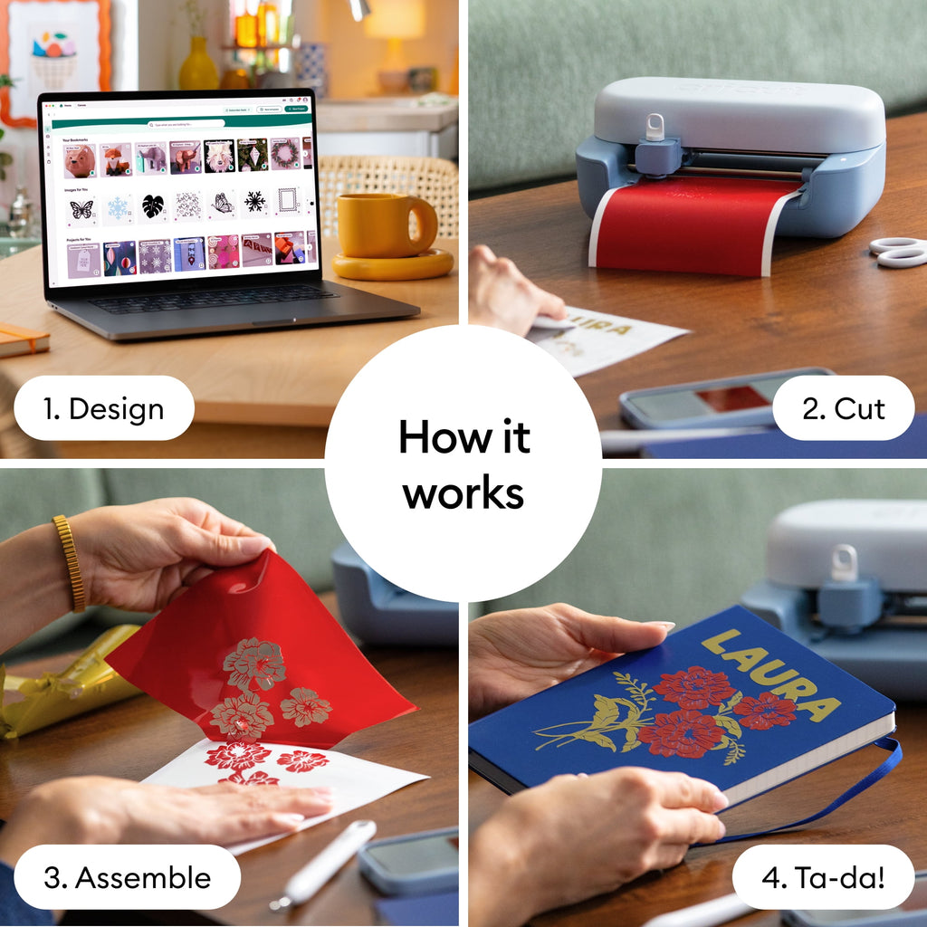 Cricut Joy™ 2 + Smart Die-cutting Machine Essential Bundle, Blue