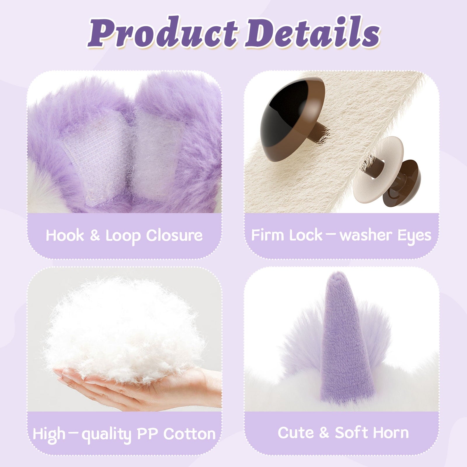 MorisMos Heatable & Coolable Unicorn Stuffed Animals Set,Weighted Micr
