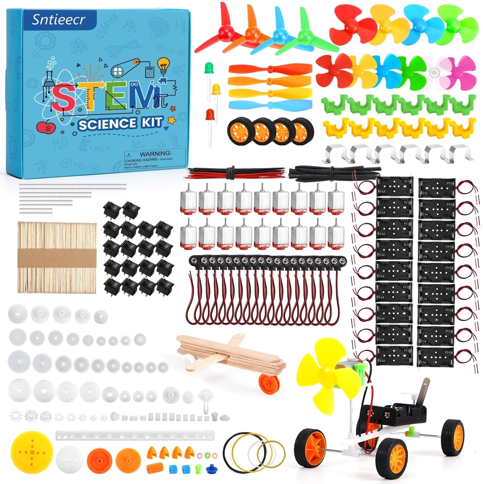 Electric Circuit Motor Kit, Science Experiment Educational Montessori