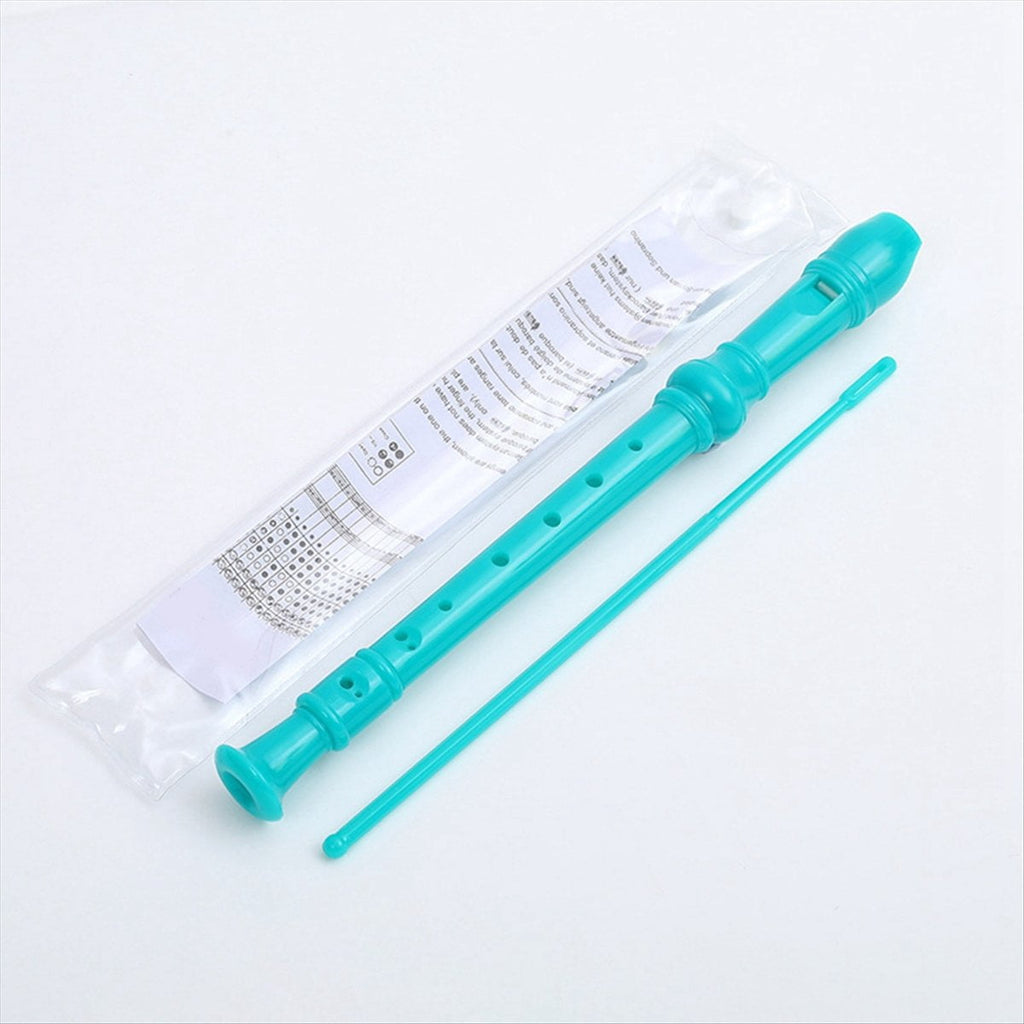 -8 Holes Soprano Recorder with Cleaning Rod, German Style C Key Record